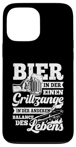Grillen Bier Grillzange Balance des Lebens Männer Vatertag Hülle für iPhone 13 Pro Max von Grillen Bier Balance Grillmeister BBQ Vatertag