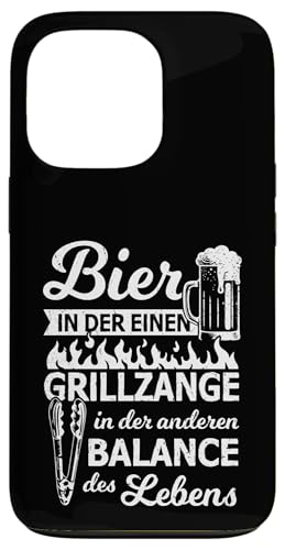 Grillen Bier Grillzange Balance des Lebens Männer Vatertag Hülle für iPhone 13 Pro von Grillen Bier Balance Grillmeister BBQ Vatertag