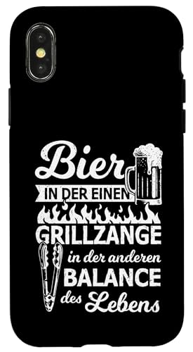 Grillen Bier Grillzange Balance des Lebens Männer Vatertag Hülle für iPhone X/XS Grillen Bier Grillzange Balance des Lebens Männer Vatertag Hülle für iPhone X/XS von Grillen Bier Balance Grillmeister BBQ Vatertag