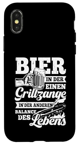 Grillen Bier Grillzange Balance des Lebens Männer Vatertag Hülle für iPhone X/XS Grillen Bier Grillzange Balance des Lebens Männer Vatertag Hülle für iPhone X/XS von Grillen Bier Balance Grillmeister BBQ Vatertag