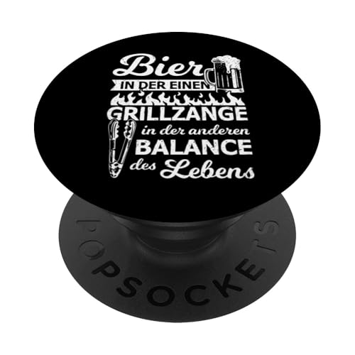 Grillen Bier Grillzange Balance des Lebens Männer Vatertag PopSockets Klebender PopGrip Grillen Bier Grillzange Balance des Lebens Männer Vatertag PopSockets Klebender PopGrip von Grillen Bier Balance Grillmeister BBQ Vatertag