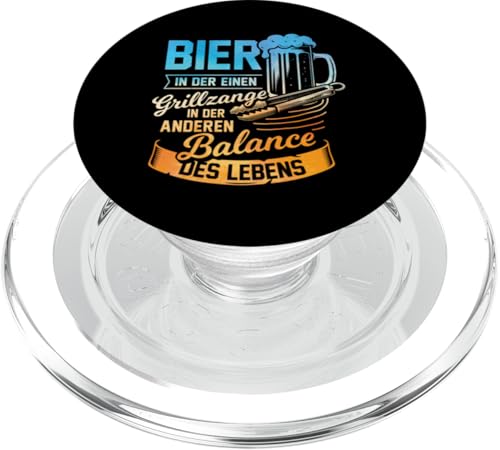 Grillen Bier Grillzange Balance des Lebens Männer Vatertag PopSockets PopGrip für MagSafe Grillen Bier Grillzange Balance des Lebens Männer Vatertag PopSockets PopGrip für MagSafe von Grillen Bier Balance Grillmeister BBQ Vatertag