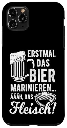 Grillen Bier Fleisch Marinieren Lustig Vatertag Männer Hülle für iPhone 11 Pro Max von Grillen Bier Fleisch Marinieren Vatertag Geschenk