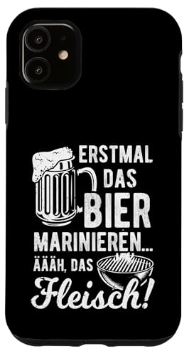 Grillen Bier Fleisch Marinieren Lustig Vatertag Männer Hülle für iPhone 11 Grillen Bier Fleisch Marinieren Lustig Vatertag Männer Hülle für iPhone 11 von Grillen Bier Fleisch Marinieren Vatertag Geschenk