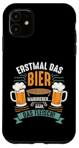 Grillen Bier Fleisch Marinieren Lustig Vatertag Männer Hülle für iPhone 11 Grillen Bier Fleisch Marinieren Lustig Vatertag Männer Hülle für iPhone 11 von Grillen Bier Fleisch Marinieren Vatertag Geschenk