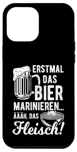 Grillen Bier Fleisch Marinieren Lustig Vatertag Männer Hülle für iPhone 12 Pro Max von Grillen Bier Fleisch Marinieren Vatertag Geschenk