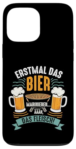 Grillen Bier Fleisch Marinieren Lustig Vatertag Männer Hülle für iPhone 13 Pro Max von Grillen Bier Fleisch Marinieren Vatertag Geschenk