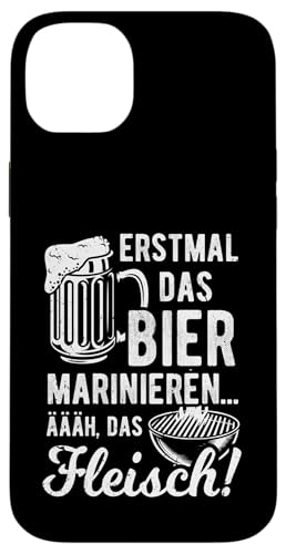 Grillen Bier Fleisch Marinieren Lustig Vatertag Männer Hülle für iPhone 14 Plus von Grillen Bier Fleisch Marinieren Vatertag Geschenk