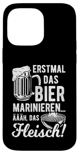 Grillen Bier Fleisch Marinieren Lustig Vatertag Männer Hülle für iPhone 14 Pro Max von Grillen Bier Fleisch Marinieren Vatertag Geschenk
