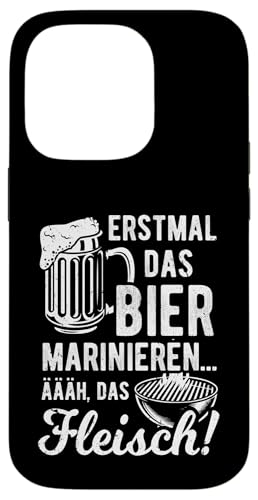 Grillen Bier Fleisch Marinieren Lustig Vatertag Männer Hülle für iPhone 14 Pro von Grillen Bier Fleisch Marinieren Vatertag Geschenk