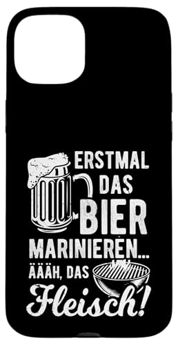 Grillen Bier Fleisch Marinieren Lustig Vatertag Männer Hülle für iPhone 15 Plus von Grillen Bier Fleisch Marinieren Vatertag Geschenk