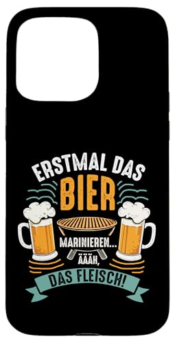 Grillen Bier Fleisch Marinieren Lustig Vatertag Männer Hülle für iPhone 15 Pro Max von Grillen Bier Fleisch Marinieren Vatertag Geschenk