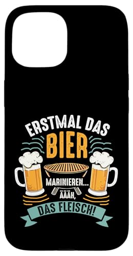 Grillen Bier Fleisch Marinieren Lustig Vatertag Männer Hülle für iPhone 15 Grillen Bier Fleisch Marinieren Lustig Vatertag Männer Hülle für iPhone 15 von Grillen Bier Fleisch Marinieren Vatertag Geschenk