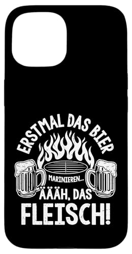 Grillen Bier Fleisch Marinieren Lustig Vatertag Männer Hülle für iPhone 15 Grillen Bier Fleisch Marinieren Lustig Vatertag Männer Hülle für iPhone 15 von Grillen Bier Fleisch Marinieren Vatertag Geschenk