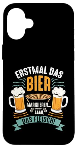 Grillen Bier Fleisch Marinieren Lustig Vatertag Männer Hülle für iPhone 16 Plus von Grillen Bier Fleisch Marinieren Vatertag Geschenk