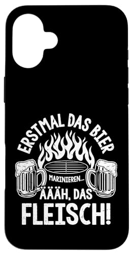 Grillen Bier Fleisch Marinieren Lustig Vatertag Männer Hülle für iPhone 16 Plus Grillen Bier Fleisch Marinieren Lustig Vatertag Männer Hülle für iPhone 16 Plus von Grillen Bier Fleisch Marinieren Vatertag Geschenk