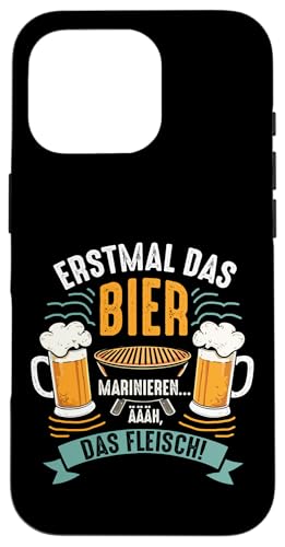 Grillen Bier Fleisch Marinieren Lustig Vatertag Männer Hülle für iPhone 16 Pro Grillen Bier Fleisch Marinieren Lustig Vatertag Männer Hülle für iPhone 16 Pro von Grillen Bier Fleisch Marinieren Vatertag Geschenk