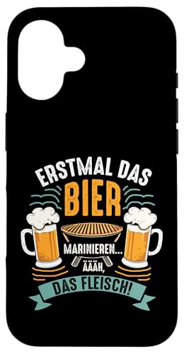 Grillen Bier Fleisch Marinieren Lustig Vatertag Männer Hülle für iPhone 16 Grillen Bier Fleisch Marinieren Lustig Vatertag Männer Hülle für iPhone 16 von Grillen Bier Fleisch Marinieren Vatertag Geschenk