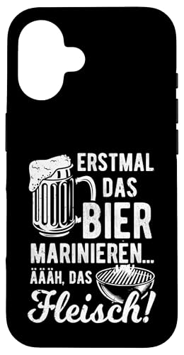 Grillen Bier Fleisch Marinieren Lustig Vatertag Männer Hülle für iPhone 16 Grillen Bier Fleisch Marinieren Lustig Vatertag Männer Hülle für iPhone 16 von Grillen Bier Fleisch Marinieren Vatertag Geschenk