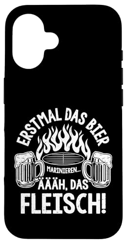 Grillen Bier Fleisch Marinieren Lustig Vatertag Männer Hülle für iPhone 16 Grillen Bier Fleisch Marinieren Lustig Vatertag Männer Hülle für iPhone 16 von Grillen Bier Fleisch Marinieren Vatertag Geschenk