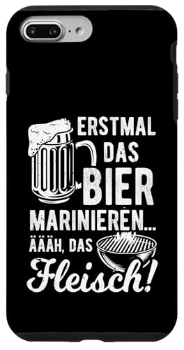 Grillen Bier Fleisch Marinieren Lustig Vatertag Männer Hülle für iPhone 7 Plus/8 Plus von Grillen Bier Fleisch Marinieren Vatertag Geschenk