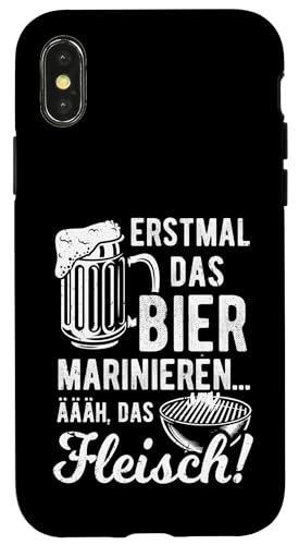 Grillen Bier Fleisch Marinieren Lustig Vatertag Männer Hülle für iPhone X/XS Grillen Bier Fleisch Marinieren Lustig Vatertag Männer Hülle für iPhone X/XS von Grillen Bier Fleisch Marinieren Vatertag Geschenk