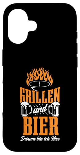 Grillen Bier Vatertag Lustig Saufen Spruch BBQ Papa Männer Hülle für iPhone 16 Grillen Bier Vatertag Lustig Saufen Spruch BBQ Papa Männer Hülle für iPhone 16 von Grillen Bier Lustig Vatertag Männer Geschenkidee