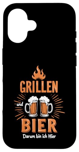Grillen Bier Vatertag Lustig Saufen Spruch BBQ Papa Männer Hülle für iPhone 16 Grillen Bier Vatertag Lustig Saufen Spruch BBQ Papa Männer Hülle für iPhone 16 von Grillen Bier Lustig Vatertag Männer Geschenkidee