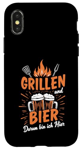 Grillen Bier Vatertag Lustig Saufen Spruch BBQ Papa Männer Hülle für iPhone X/XS Grillen Bier Vatertag Lustig Saufen Spruch BBQ Papa Männer Hülle für iPhone X/XS von Grillen Bier Lustig Vatertag Männer Geschenkidee