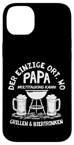 Grillen Bier Papa Multitasking Grill Lustig Vatertag Männer Hülle für iPhone 14 Plus von Grillen Bier Papa Multitasking Männer Geschenk
