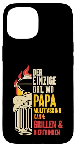 Grillen Bier Papa Multitasking Grill Lustig Vatertag Männer Hülle für iPhone 15 Grillen Bier Papa Multitasking Grill Lustig Vatertag Männer Hülle für iPhone 15 von Grillen Bier Papa Multitasking Männer Geschenk