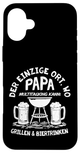 Grillen Bier Papa Multitasking Grill Lustig Vatertag Männer Hülle für iPhone 16 Plus Grillen Bier Papa Multitasking Grill Lustig Vatertag Männer Hülle für iPhone 16 Plus von Grillen Bier Papa Multitasking Männer Geschenk