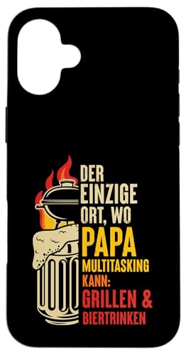 Grillen Bier Papa Multitasking Grill Lustig Vatertag Männer Hülle für iPhone 16 Plus Grillen Bier Papa Multitasking Grill Lustig Vatertag Männer Hülle für iPhone 16 Plus von Grillen Bier Papa Multitasking Männer Geschenk