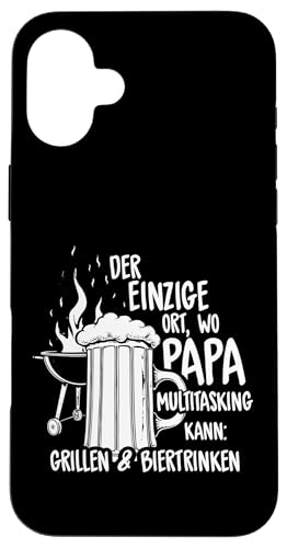 Grillen Bier Papa Multitasking Grill Lustig Vatertag Männer Hülle für iPhone 16 Plus Grillen Bier Papa Multitasking Grill Lustig Vatertag Männer Hülle für iPhone 16 Plus von Grillen Bier Papa Multitasking Männer Geschenk