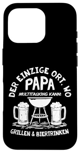 Grillen Bier Papa Multitasking Grill Lustig Vatertag Männer Hülle für iPhone 16 Pro Grillen Bier Papa Multitasking Grill Lustig Vatertag Männer Hülle für iPhone 16 Pro von Grillen Bier Papa Multitasking Männer Geschenk