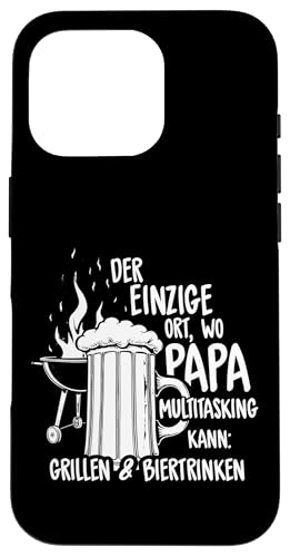 Grillen Bier Papa Multitasking Grill Lustig Vatertag Männer Hülle für iPhone 16 Pro Grillen Bier Papa Multitasking Grill Lustig Vatertag Männer Hülle für iPhone 16 Pro von Grillen Bier Papa Multitasking Männer Geschenk