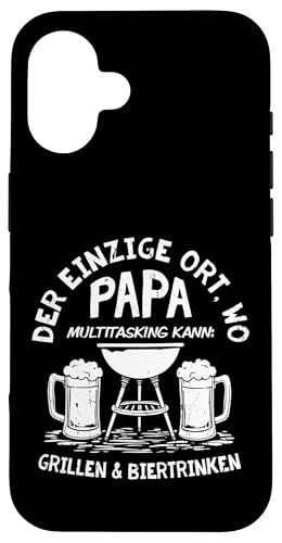 Grillen Bier Papa Multitasking Grill Lustig Vatertag Männer Hülle für iPhone 16 Grillen Bier Papa Multitasking Grill Lustig Vatertag Männer Hülle für iPhone 16 von Grillen Bier Papa Multitasking Männer Geschenk