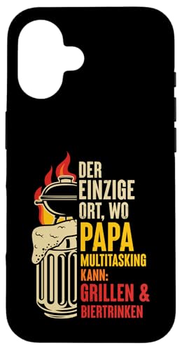 Grillen Bier Papa Multitasking Grill Lustig Vatertag Männer Hülle für iPhone 16 Grillen Bier Papa Multitasking Grill Lustig Vatertag Männer Hülle für iPhone 16 von Grillen Bier Papa Multitasking Männer Geschenk
