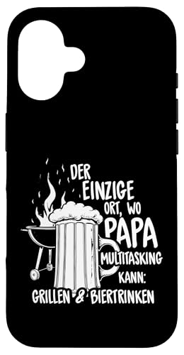 Grillen Bier Papa Multitasking Grill Lustig Vatertag Männer Hülle für iPhone 16 Grillen Bier Papa Multitasking Grill Lustig Vatertag Männer Hülle für iPhone 16 von Grillen Bier Papa Multitasking Männer Geschenk
