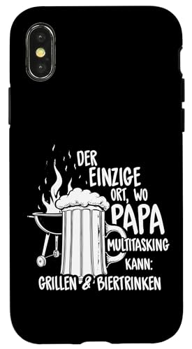 Grillen Bier Papa Multitasking Grill Lustig Vatertag Männer Hülle für iPhone X/XS Grillen Bier Papa Multitasking Grill Lustig Vatertag Männer Hülle für iPhone X/XS von Grillen Bier Papa Multitasking Männer Geschenk