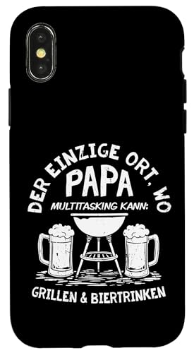 Grillen Bier Papa Multitasking Grill Lustig Vatertag Männer Hülle für iPhone X/XS Grillen Bier Papa Multitasking Grill Lustig Vatertag Männer Hülle für iPhone X/XS von Grillen Bier Papa Multitasking Männer Geschenk