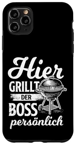 Grillen Hier grillt der Boss persönlich Vatertag Für Männer Hülle für iPhone 11 Pro Max Grillen Hier grillt der Boss persönlich Vatertag Für Männer Hülle für iPhone 11 Pro Max von Grillen Boss Persönlich Geschenk Vatertag Papa