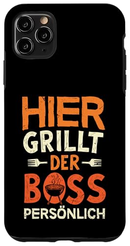 Grillen Hier grillt der Boss persönlich Vatertag Für Männer Hülle für iPhone 11 Pro Max Grillen Hier grillt der Boss persönlich Vatertag Für Männer Hülle für iPhone 11 Pro Max von Grillen Boss Persönlich Geschenk Vatertag Papa
