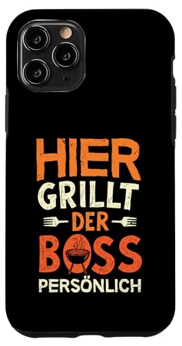 Grillen Hier grillt der Boss persönlich Vatertag Für Männer Hülle für iPhone 11 Pro Grillen Hier grillt der Boss persönlich Vatertag Für Männer Hülle für iPhone 11 Pro von Grillen Boss Persönlich Geschenk Vatertag Papa