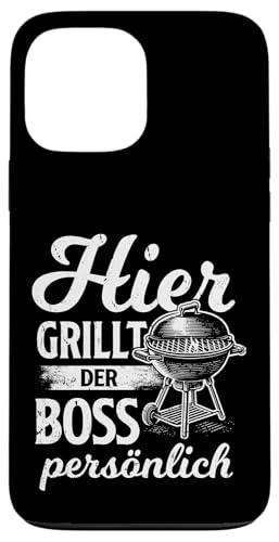 Grillen Hier grillt der Boss persönlich Vatertag Für Männer Hülle für iPhone 13 Pro Max Grillen Hier grillt der Boss persönlich Vatertag Für Männer Hülle für iPhone 13 Pro Max von Grillen Boss Persönlich Geschenk Vatertag Papa