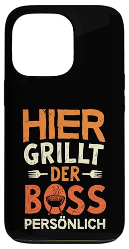 Grillen Hier grillt der Boss persönlich Vatertag Für Männer Hülle für iPhone 13 Pro Grillen Hier grillt der Boss persönlich Vatertag Für Männer Hülle für iPhone 13 Pro von Grillen Boss Persönlich Geschenk Vatertag Papa