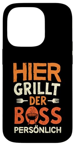 Grillen Hier grillt der Boss persönlich Vatertag Für Männer Hülle für iPhone 14 Pro Grillen Hier grillt der Boss persönlich Vatertag Für Männer Hülle für iPhone 14 Pro von Grillen Boss Persönlich Geschenk Vatertag Papa