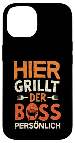 Grillen Hier grillt der Boss persönlich Vatertag Für Männer Hülle für iPhone 14 Grillen Hier grillt der Boss persönlich Vatertag Für Männer Hülle für iPhone 14 von Grillen Boss Persönlich Geschenk Vatertag Papa