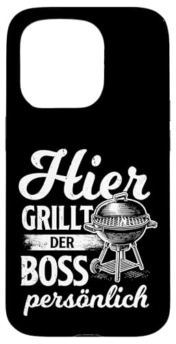 Grillen Hier grillt der Boss persönlich Vatertag Für Männer Hülle für iPhone 15 Pro Grillen Hier grillt der Boss persönlich Vatertag Für Männer Hülle für iPhone 15 Pro von Grillen Boss Persönlich Geschenk Vatertag Papa
