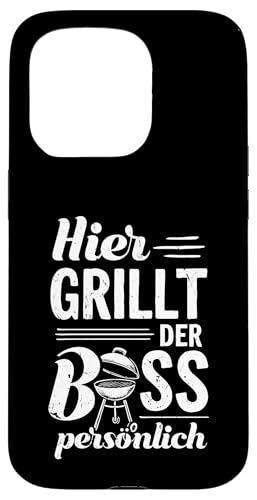 Grillen Hier grillt der Boss persönlich Vatertag Für Männer Hülle für iPhone 15 Pro Grillen Hier grillt der Boss persönlich Vatertag Für Männer Hülle für iPhone 15 Pro von Grillen Boss Persönlich Geschenk Vatertag Papa